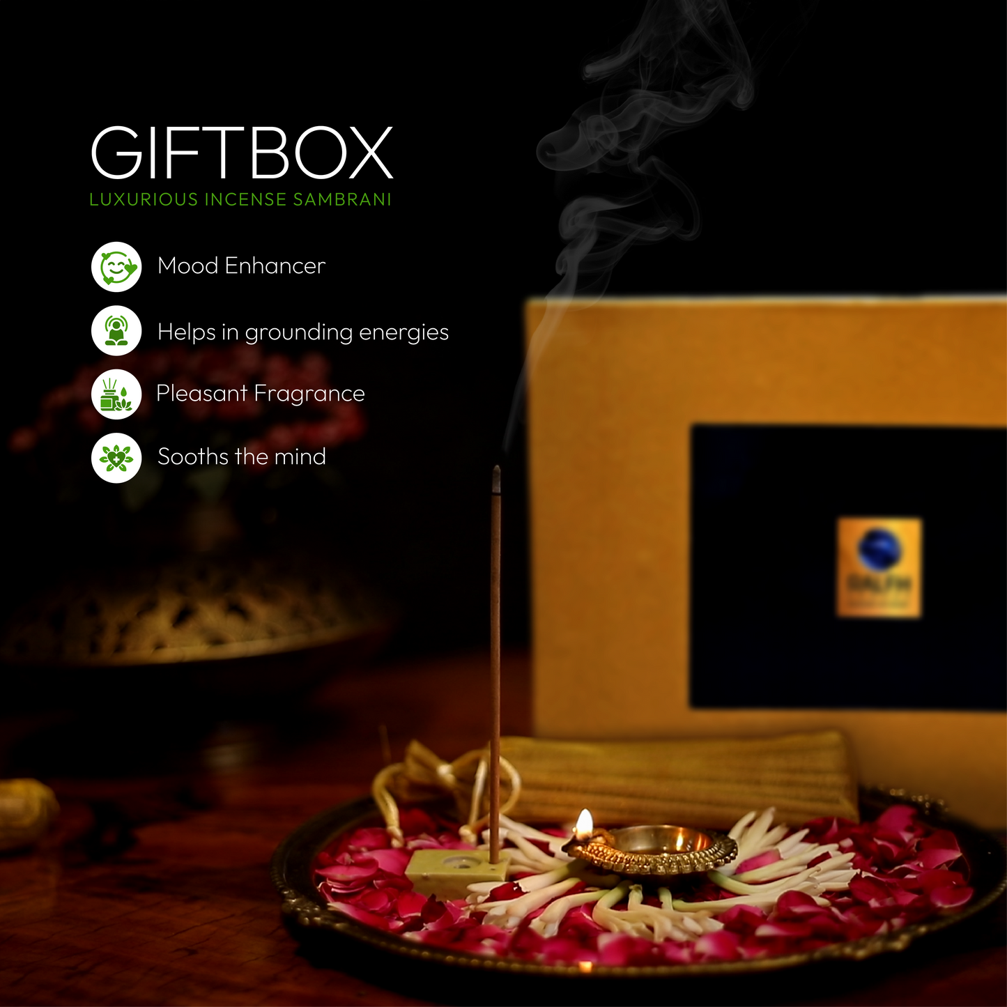 Luxury Incense and Sambrani Combo Gift box