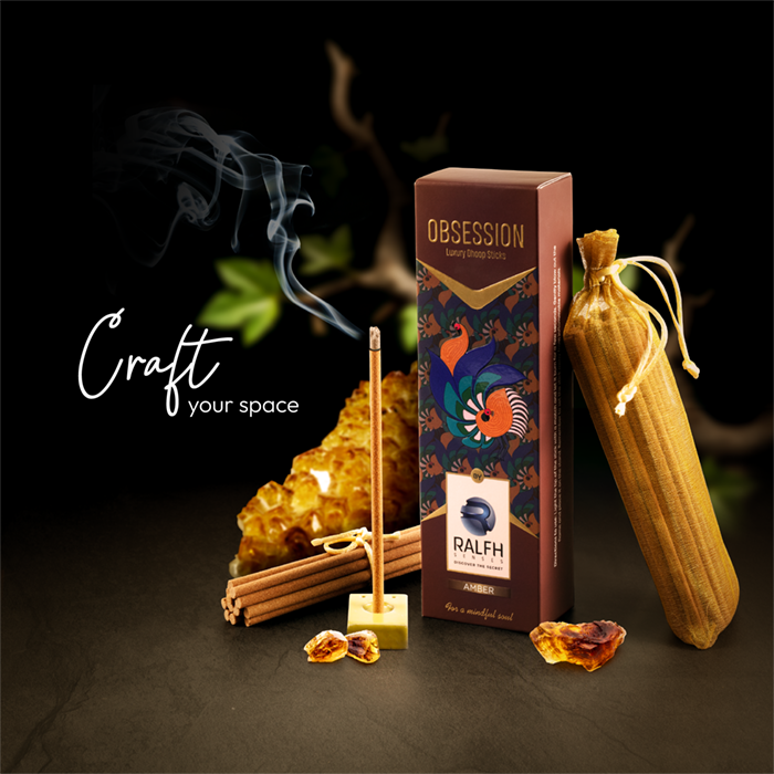 Obsession (Amber) Luxury Dhoop Sticks