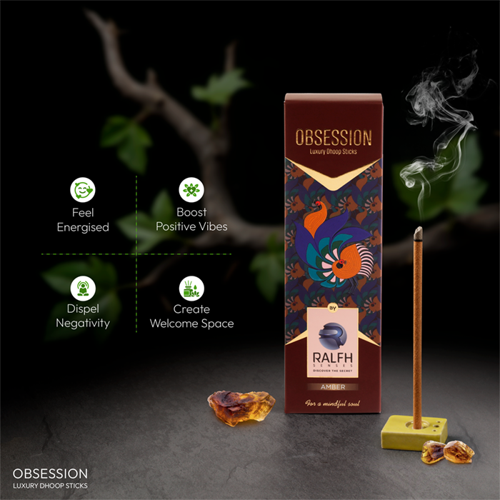 Obsession (Amber) Luxury Dhoop Sticks