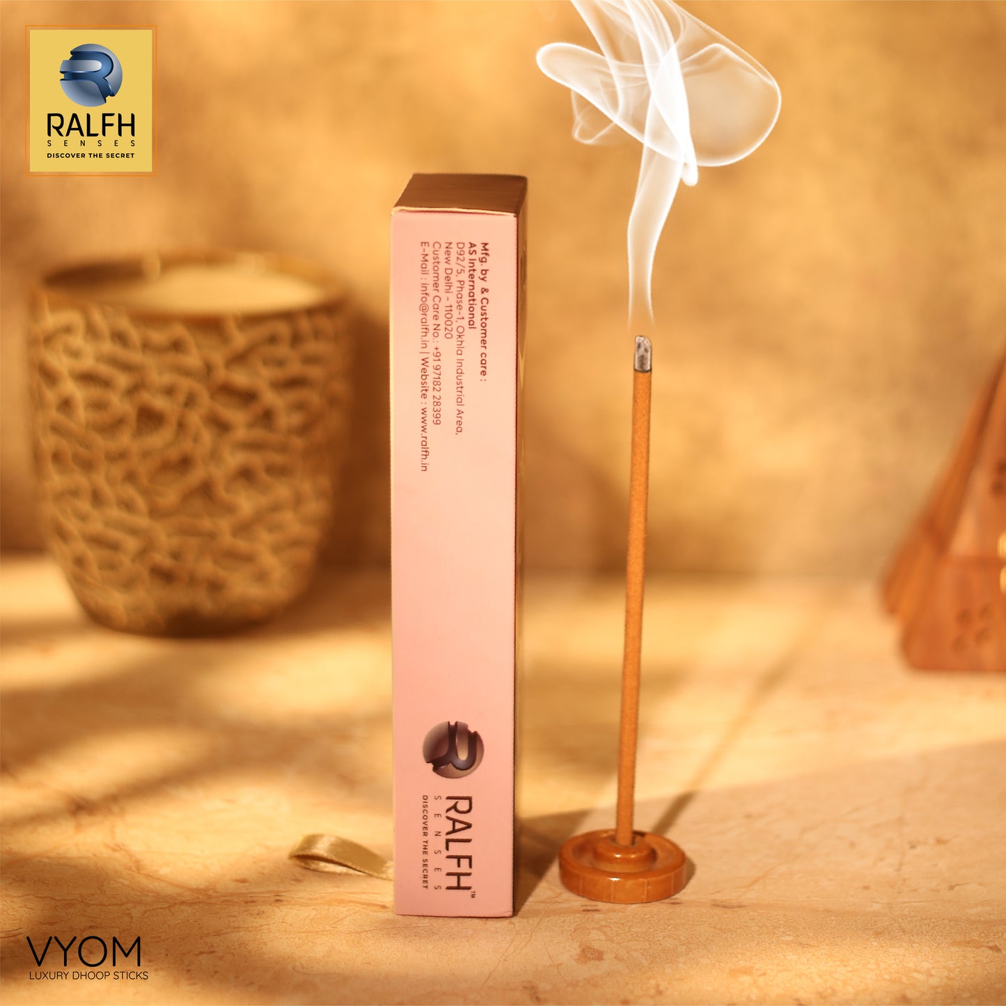 Vyom (Tea Rose) Luxury Dhoop Sticks