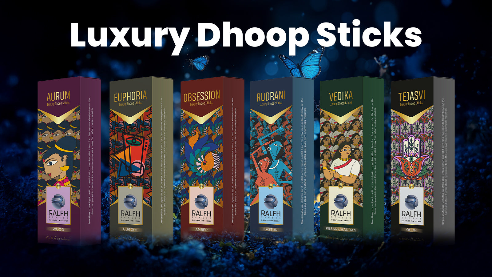 Dhoop Sticker Luxury Dhoop Sticks | Premium Incense Fragrance by Ralfh Senses