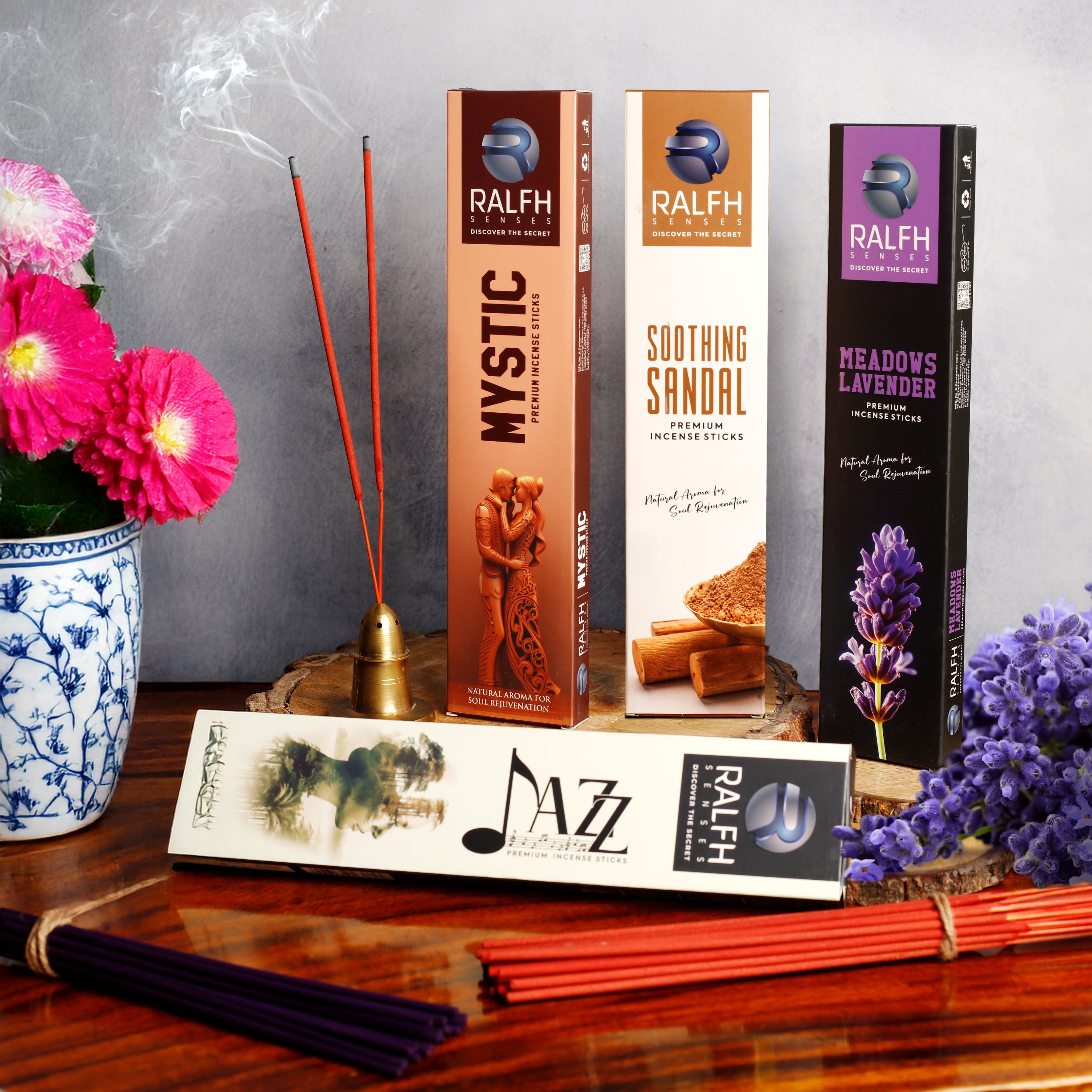 Incense Sticks (Lavender, Mystic, Jazz & Chandan) – Ralfh Senses