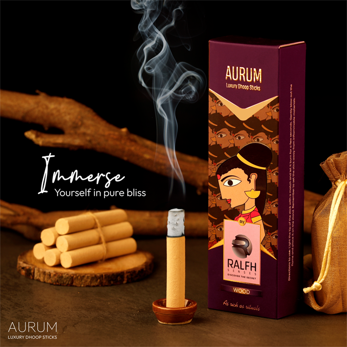 Aurum (Wood)  Luxury  Dhoop Sticks