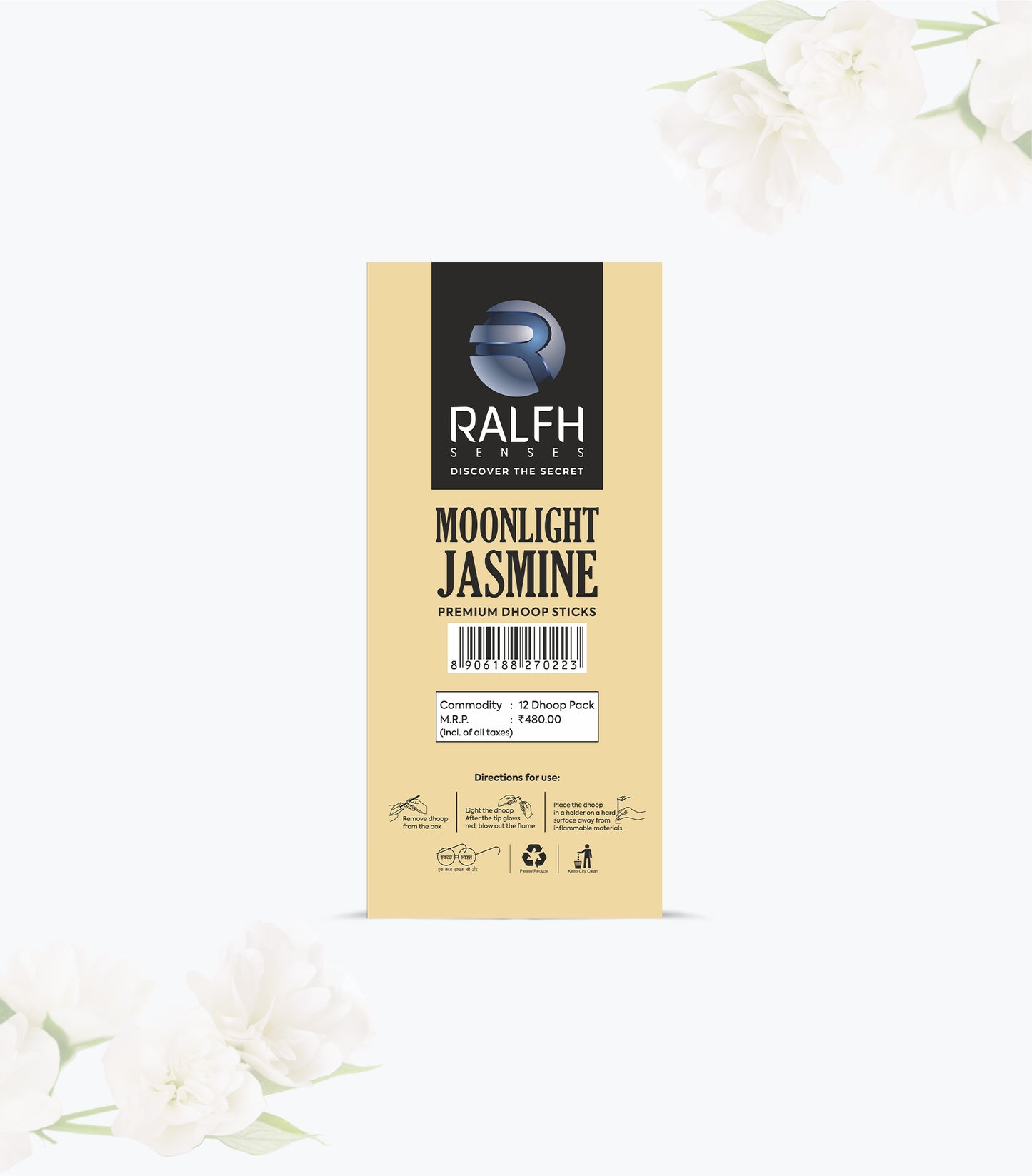 Moonlight Jasmine Premium Dhoop Sticks