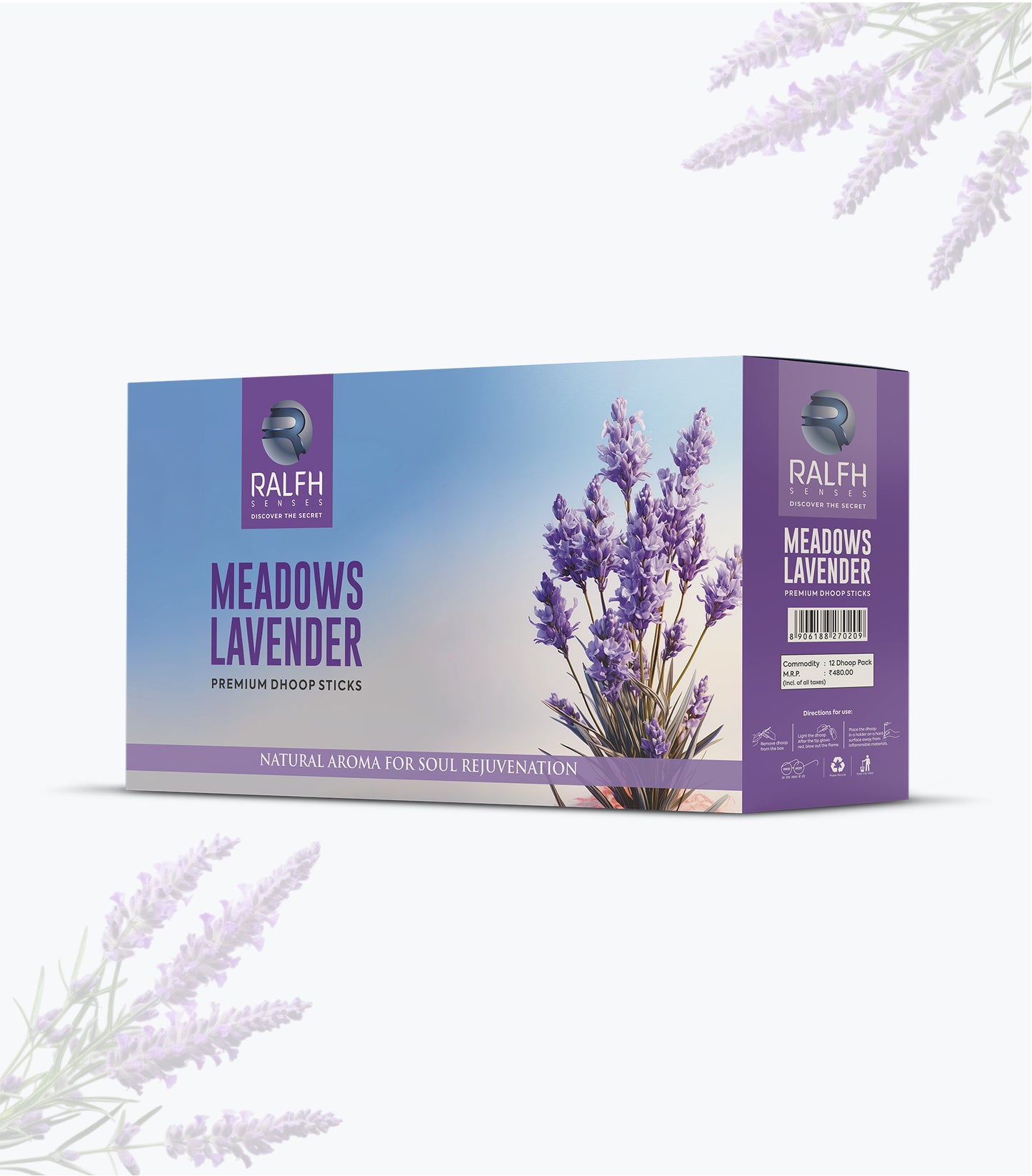 Meadows Lavender Premium Dhoop Sticks