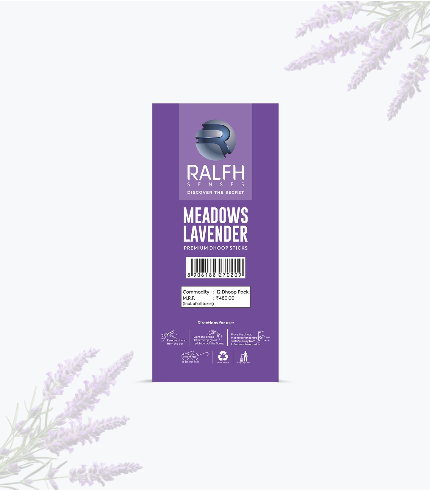 Meadows Lavender Premium Dhoop Sticks