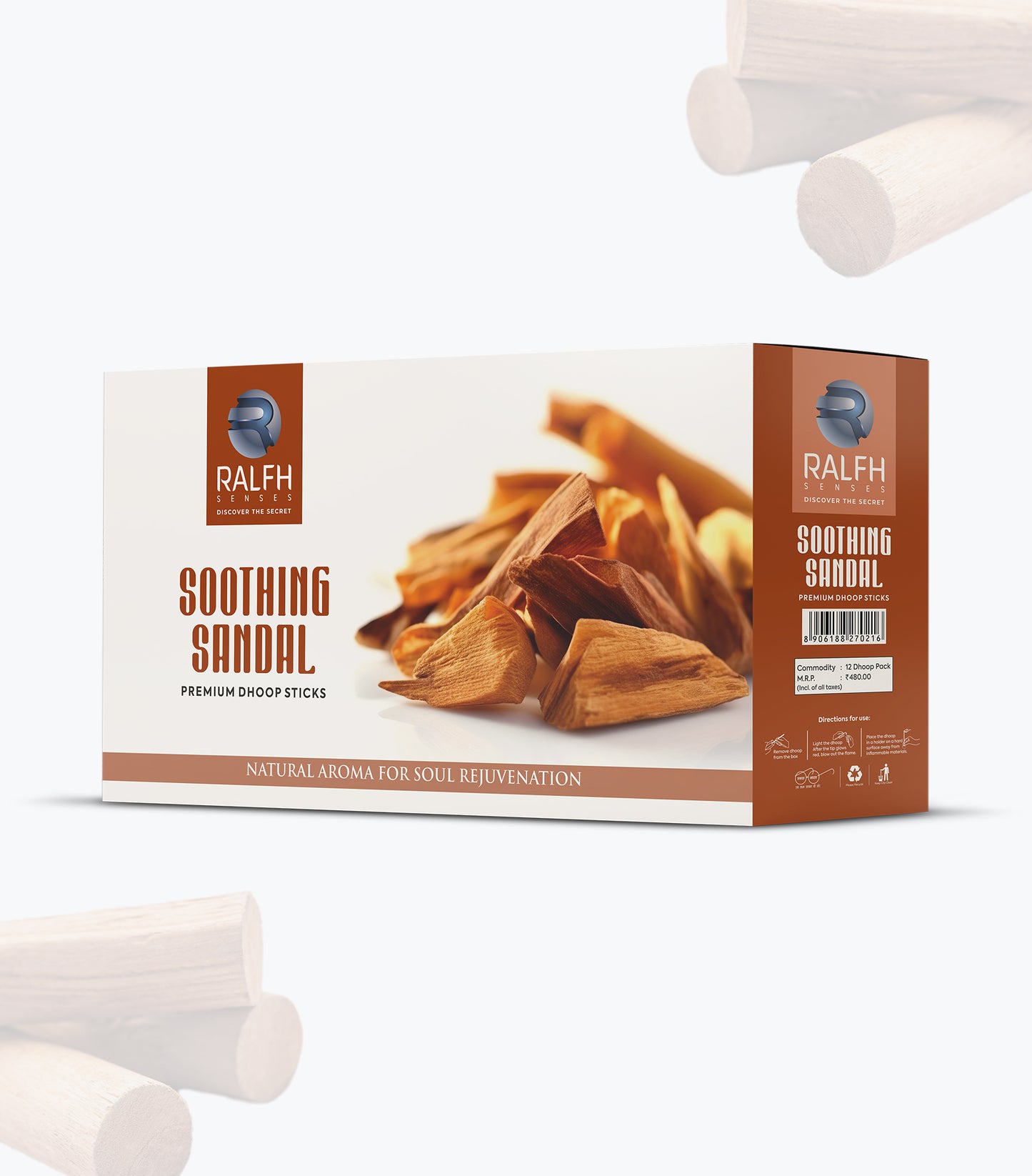 Soothing Sandal Premium Dhoop Sticks