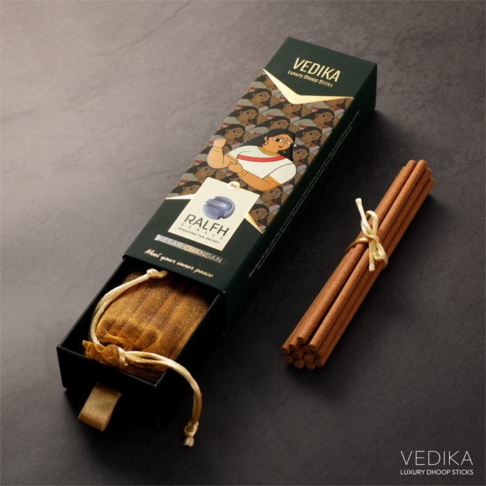 Vedika (Kesar Chandan) Luxury Dhoop Sticks