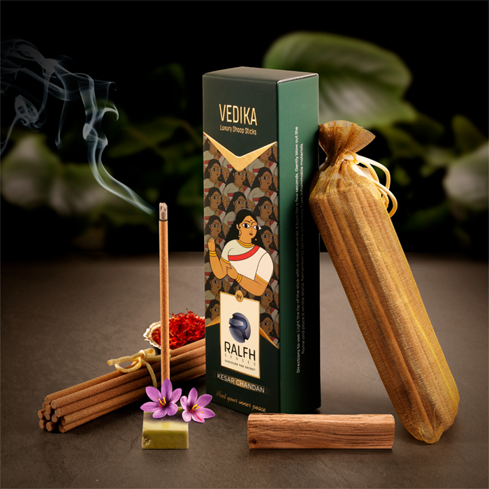 Vedika (Kesar Chandan) Luxury Dhoop Sticks